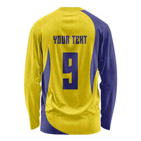 Custom Brazil Volleyball Long Sleeve Shirt Sport Wings Style