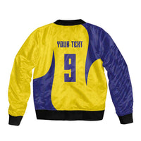 Custom Brazil Volleyball Sleeve Zip Bomber Jacket Sport Wings Style