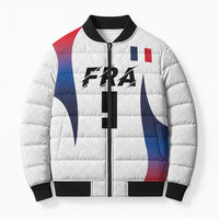Custom France Volleyball Bomber Puffer Jacket Sport Wings Style