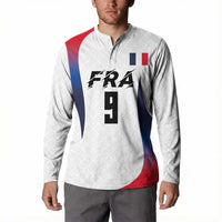 Custom France Volleyball Button Sweatshirt Sport Wings Style