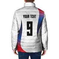 Custom France Volleyball Padded Jacket Sport Wings Style