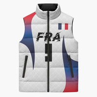 Custom France Volleyball Sleeveless Puffer Jacket Sport Wings Style