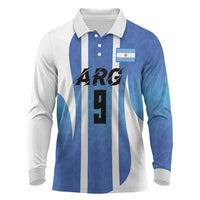 Custom Argentina Volleyball Long Sleeve Polo Shirt Sport Wings Style