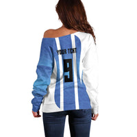 Custom Argentina Volleyball Off Shoulder Sweater Sport Wings Style