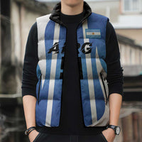 Custom Argentina Volleyball Sleeveless Puffer Jacket Sport Wings Style