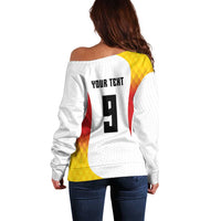 Custom Germany Volleyball Off Shoulder Sweater Sport Wings Style