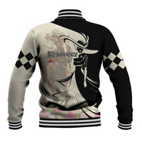 Kentucky Racing Horses Derby Hat Girl Baseball Jacket Beige Color - Wonder Print Shop