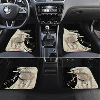 Kentucky Racing Horses Derby Hat Girl Car Mats Beige Color - Wonder Print Shop