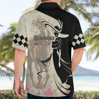 Kentucky Racing Horses Derby Hat Girl Hawaiian Shirt Beige Color - Wonder Print Shop