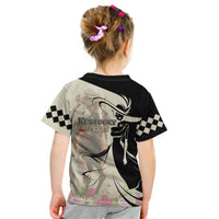 Kentucky Racing Horses Derby Hat Girl Kid T Shirt Beige Color - Wonder Print Shop