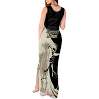 Kentucky Racing Horses Derby Hat Girl Tank Maxi Dress Beige Color - Wonder Print Shop