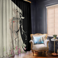 Kentucky Racing Horses Derby Hat Girl Window Curtain Beige Color - Wonder Print Shop