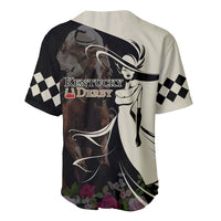 Kentucky Racing Horses Derby Hat Girl Baseball Jersey Black Color - Wonder Print Shop