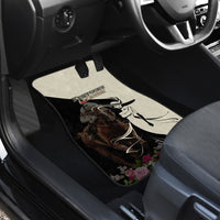 Kentucky Racing Horses Derby Hat Girl Car Mats Black Color - Wonder Print Shop