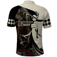 Kentucky Racing Horses Derby Hat Girl Polo Shirt Black Color - Wonder Print Shop