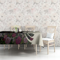 Kentucky Racing Horses Derby Hat Girl Tablecloth Black Color - Wonder Print Shop