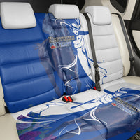 Kentucky Racing Horses Derby Hat Girl Back Car Seat Cover Blue Color - Wonder Print Shop