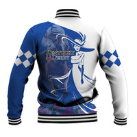 Kentucky Racing Horses Derby Hat Girl Baseball Jacket Blue Color - Wonder Print Shop