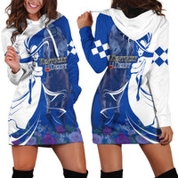 Kentucky Racing Horses Derby Hat Girl Hoodie Dress Blue Color - Wonder Print Shop