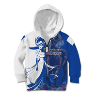 Kentucky Racing Horses Derby Hat Girl Kid Hoodie Blue Color - Wonder Print Shop