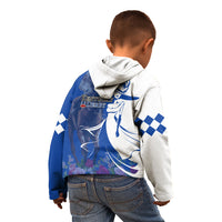 Kentucky Racing Horses Derby Hat Girl Kid Hoodie Blue Color - Wonder Print Shop