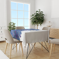 Kentucky Racing Horses Derby Hat Girl Tablecloth Blue Color - Wonder Print Shop