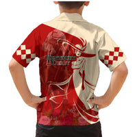 Kentucky Racing Horses Derby Hat Girl Family Matching Mermaid Dress and Hawaiian Shirt Red Color - Wonder Print Shop