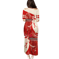 Kentucky Racing Horses Derby Hat Girl Family Matching Puletasi and Hawaiian Shirt Red Color - Wonder Print Shop