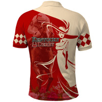 Kentucky Racing Horses Derby Hat Girl Polo Shirt Red Color - Wonder Print Shop