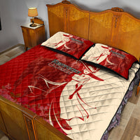 Kentucky Racing Horses Derby Hat Girl Quilt Bed Set Red Color - Wonder Print Shop