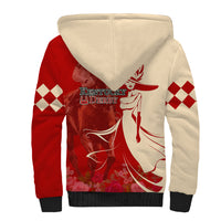 Kentucky Racing Horses Derby Hat Girl Sherpa Hoodie Red Color - Wonder Print Shop