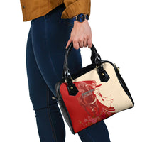 Kentucky Racing Horses Derby Hat Girl Shoulder Handbag Red Color