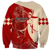 Kentucky Racing Horses Derby Hat Girl Sweatshirt Red Color - Wonder Print Shop