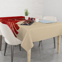 Kentucky Racing Horses Derby Hat Girl Tablecloth Red Color - Wonder Print Shop