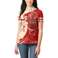 Kentucky Racing Horses Derby Hat Girl Women Polo Shirt Red Color - Wonder Print Shop