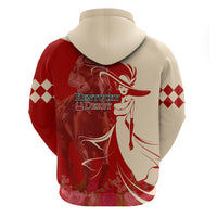 Kentucky Racing Horses Derby Hat Girl Zip Hoodie Red Color - Wonder Print Shop