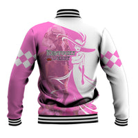 Kentucky Racing Horses Derby Hat Girl Baseball Jacket Pink Color - Wonder Print Shop