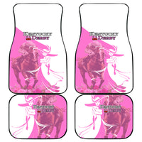 Kentucky Racing Horses Derby Hat Girl Car Mats Pink Color - Wonder Print Shop