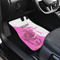 Kentucky Racing Horses Derby Hat Girl Car Mats Pink Color - Wonder Print Shop