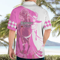 Kentucky Racing Horses Derby Hat Girl Hawaiian Shirt Pink Color - Wonder Print Shop