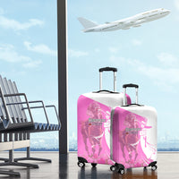 Kentucky Racing Horses Derby Hat Girl Luggage Cover Pink Color - Wonder Print Shop