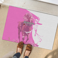 Kentucky Racing Horses Derby Hat Girl Rubber Doormat Pink Color - Wonder Print Shop