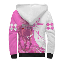 Kentucky Racing Horses Derby Hat Girl Sherpa Hoodie Pink Color - Wonder Print Shop