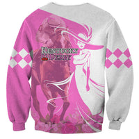 Kentucky Racing Horses Derby Hat Girl Sweatshirt Pink Color - Wonder Print Shop