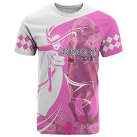 Kentucky Racing Horses Derby Hat Girl T Shirt Pink Color - Wonder Print Shop