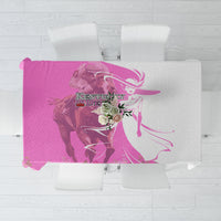 Kentucky Racing Horses Derby Hat Girl Tablecloth Pink Color - Wonder Print Shop