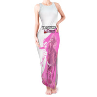 Kentucky Racing Horses Derby Hat Girl Tank Maxi Dress Pink Color - Wonder Print Shop