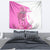 Kentucky Racing Horses Derby Hat Girl Tapestry Pink Color