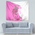 Kentucky Racing Horses Derby Hat Girl Tapestry Pink Color