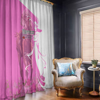 Kentucky Racing Horses Derby Hat Girl Window Curtain Pink Color - Wonder Print Shop